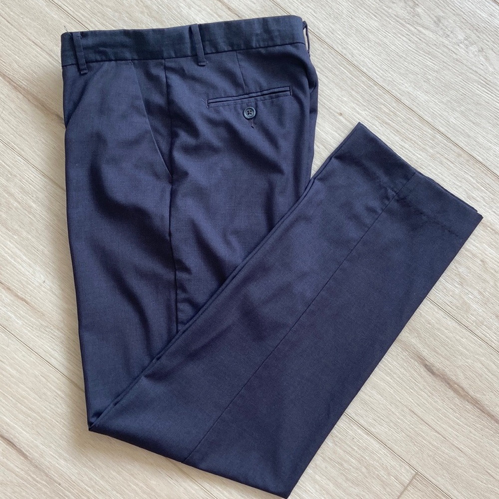 Calvin Klein boys dress pants in charcoal grey